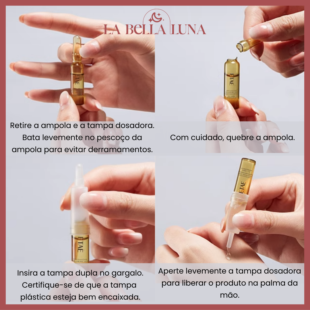 Kit 60 Séruns Faciais - Hidratação com Peptídeos e Hialurônico