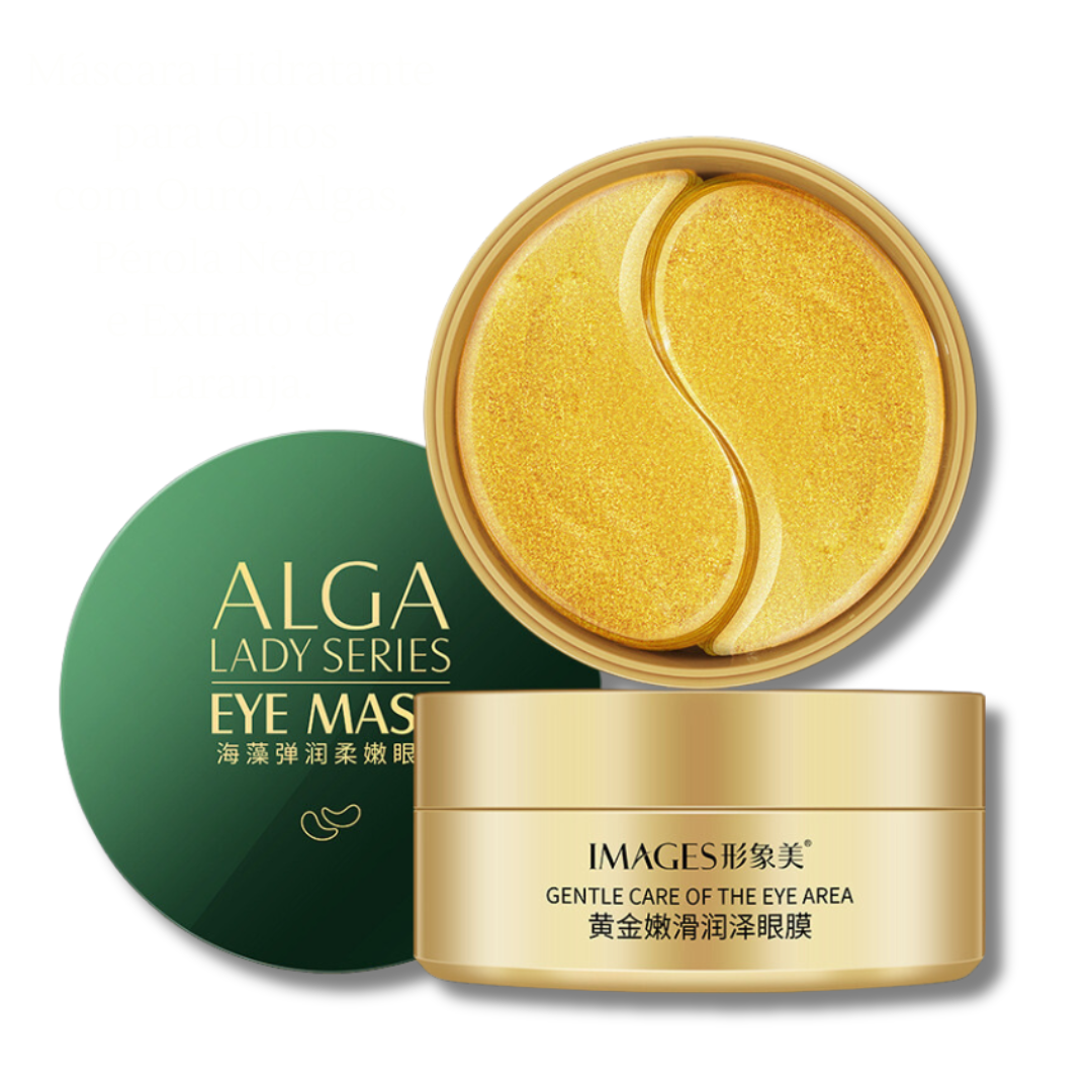 Máscara Hidratante para Olhos com Ouro, Algas, Pérola Negra e Extrato de Laranja
