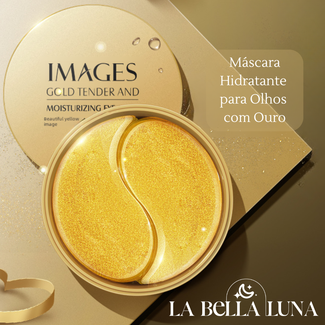 Máscara Hidratante para Olhos com Ouro, Algas, Pérola Negra e Extrato de Laranja