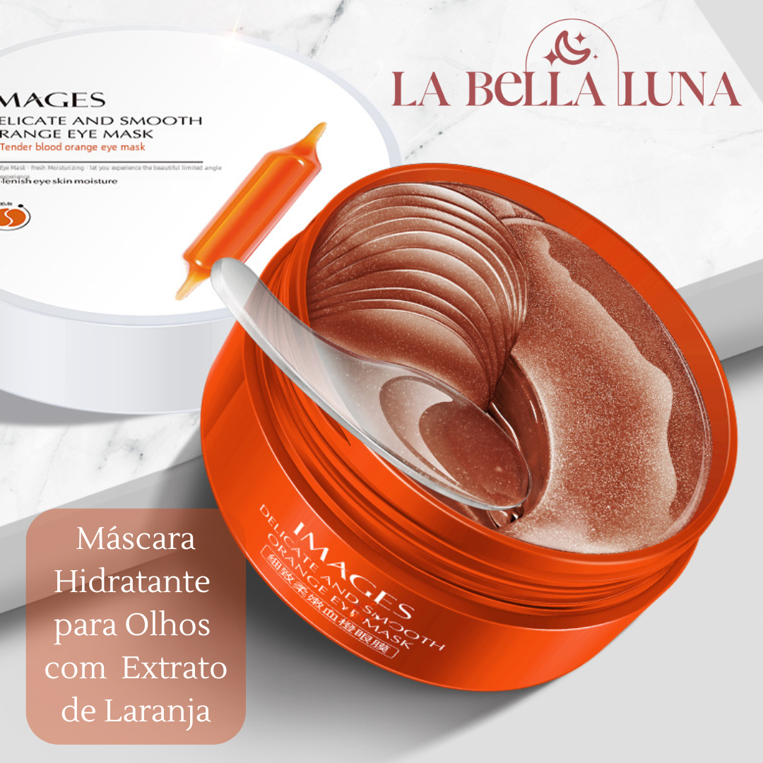 Máscara Hidratante para Olhos com Ouro, Algas, Pérola Negra e Extrato de Laranja