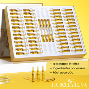Kit 60 Séruns Faciais - Hidratação com Peptídeos e Hialurônico