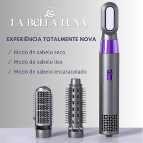 Secador de Cabelo 3 em 1: Seca, Modela, Alisa com Anion e Infravermelho
