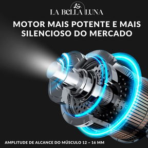 Pistola Massageadora Muscular Sem Fio - 30 Modos Relaxantes
