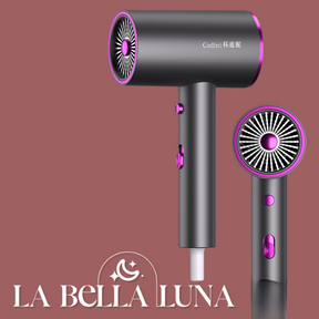 Secador de Cabelo Portátil com Alta Potência e Luz Azul Anion