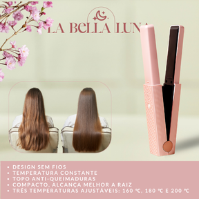 Prancha de Cabelo Portátil USB - Cerâmica Turmalina