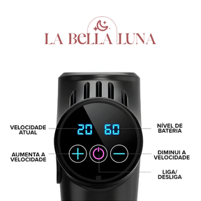 Pistola Massageadora Muscular Sem Fio - 30 Modos Relaxantes