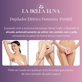 Depilador Elétrico Feminino Portátil