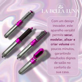 Escova Secadora 5 em 1: Alise, Modele e Seque com Facilidade