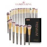 Kit com 25 Pincéis Profissionais para Maquiagem - Completo e Versátil