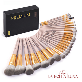 Kit com 25 Pincéis Profissionais para Maquiagem - Completo e Versátil