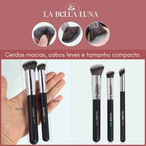 Kit com 25 Pincéis Profissionais para Maquiagem - Completo e Versátil