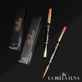 QIC Batom e Delineador Labial 2 em 1 - Beleza e Praticidade