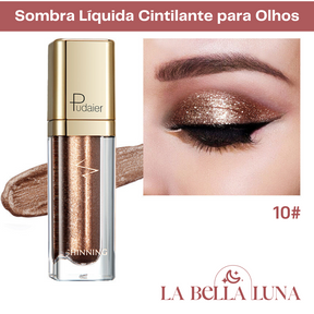 Sombra Líquida Cintilante para Olhos com 18 Cores Vibrantes