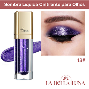 Sombra Líquida Cintilante para Olhos com 18 Cores Vibrantes