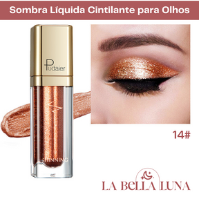 Sombra Líquida Cintilante para Olhos com 18 Cores Vibrantes
