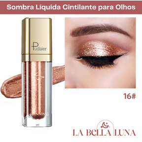 Sombra Líquida Cintilante para Olhos com 18 Cores Vibrantes