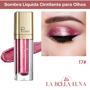 Sombra Líquida Cintilante para Olhos com 18 Cores Vibrantes