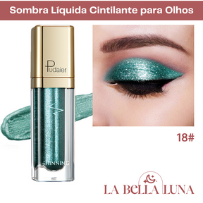 Sombra Líquida Cintilante para Olhos com 18 Cores Vibrantes