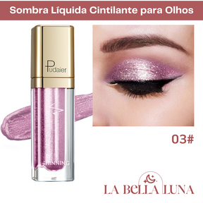 Sombra Líquida Cintilante para Olhos com 18 Cores Vibrantes