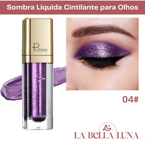 Sombra Líquida Cintilante para Olhos com 18 Cores Vibrantes