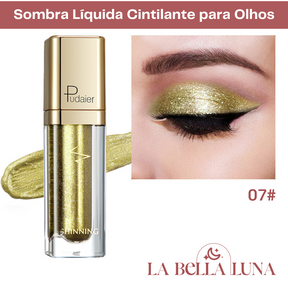 Sombra Líquida Cintilante para Olhos com 18 Cores Vibrantes