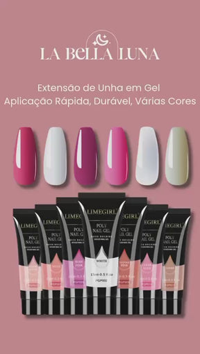 Extensão de Unha em Gel - Aplicação Rápida, Durável, Várias Cores
